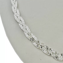 GARGANTILLA TRENZA DOBLE VISTA - PLATA .925