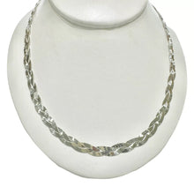 GARGANTILLA TRENZA DOBLE VISTA - PLATA .925