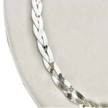 GARGANTILLA TRENZA DOBLE VISTA - PLATA .925