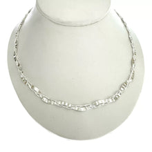 GARGANTILLA ENLACES PLANCHADA CON CARDANO - PLATA .925