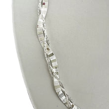 GARGANTILLA ENLACES PLANCHADA CON CARDANO - PLATA .925