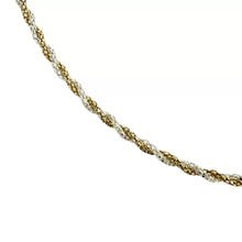 SET JUEGO GARGANTILLA Y PULSERA ENLACES BI COLOR - PLATA.925