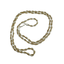 SET JUEGO GARGANTILLA Y PULSERA ENLACES BI COLOR - PLATA.925