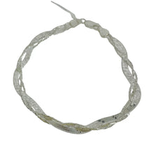 PULSERA ENLACES PLANCHADA CON CARDANO  - PLATA .925