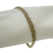 PULSERA TRENZA BI COLOR  - PLATA .925