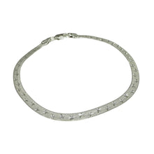 PULSERA PLANCHADA DOBLE VISTA  - PLATA .925