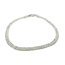 PULSERA PLANCHADA DOBLE VISTA  - PLATA .925