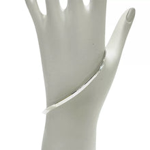 PULSERA PLANCHADA DOBLE VISTA  - PLATA .925