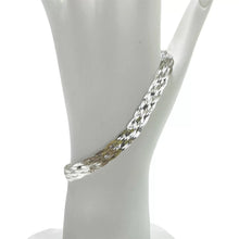 PULSERA TRENZA DOBLE  - PLATA .925