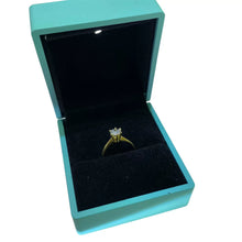 ANILLO SOLITARIO ZIRCONIA MONTADURA ALTA - ORO 10K