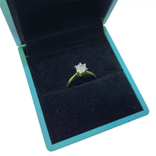 ANILLO SOLITARIO ZIRCONIA MONTADURA ALTA - ORO 10K