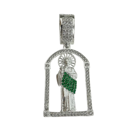 DIJE SAN JUDAS TADEO EN ARCO - PLATA .925