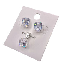 SET / JUEGO ZIRCONIA CURVEADA PETATILLO - PLATA .925