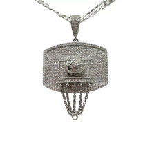 DIJE CANASTA DE BASQUETBOL - PLATA .925