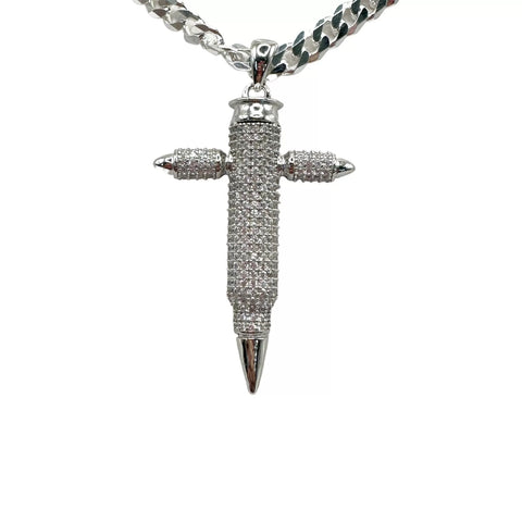 DIJE CRUZ BALAS - PLATA .925