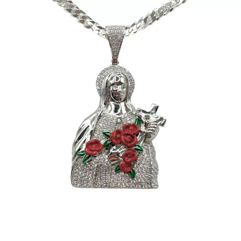 DIJE SANTA TERESITA DEL NIÑO JESÚS  - PLATA .925