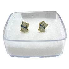 BROQUEL GATITA ESMALTADO - ORO 10K