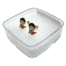 BROQUEL SÚPER HÉROE SUPERMAN ESMALTADO - ORO 10K