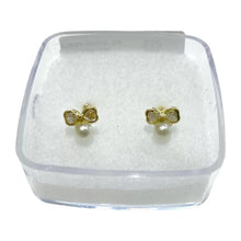 BROQUEL MOÑO CON PERLA - ORO 10K