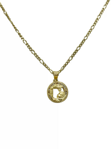 CADENA CON MEDALLA BAUTIZO -  ORO 10K
