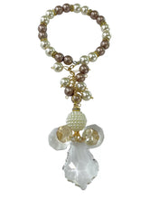 COLGANTE BENDICIÓN ARO DE PERLA CON ANGEL DE CRISTAL