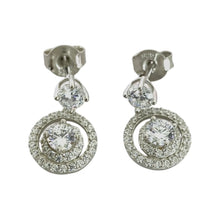 ARETE ZIRCONIA EN CIRCULO COLGANTE MINI - PLATA .925