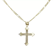 CADENA CON CRUZ TROQUELADA MOD. 6 - ORO 10K