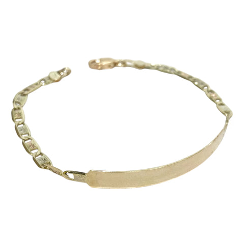 ESCLAVA GUCHI ORO FLORENTINO - 17.5 cm x 4 mm - ORO 10K