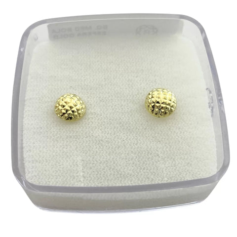 BROQUEL MEDIA BOLA ESFERA - ORO 10K