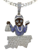 DIJE NEGRO BOSS AMULETO ABUNDANCIA - PLATA .925