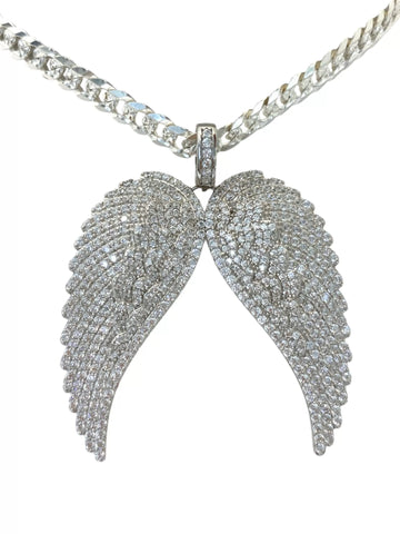 DIJE ALA DE ANGEL CON ZIRCONIAS - PLATA .925