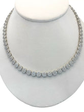 COLLAR GARGANTILLA CIRCULOS MULTI ZIRCONIA- PLATA .925