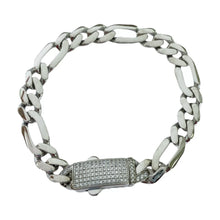 PULSO FIGARO CART CON CIRCONIA EN BROCHE ITALY - PLATA .925