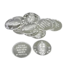 ESTUCHE 3 - ARRAS CH + COFRE + CHAROLA + CAJA - PLATA .925 - VIRGEN GPE CUERPO COMPLETO