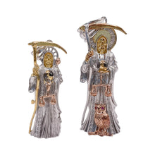 DIJE SANTA MUERTE 3D EN 3 COLORES - PLATA .925