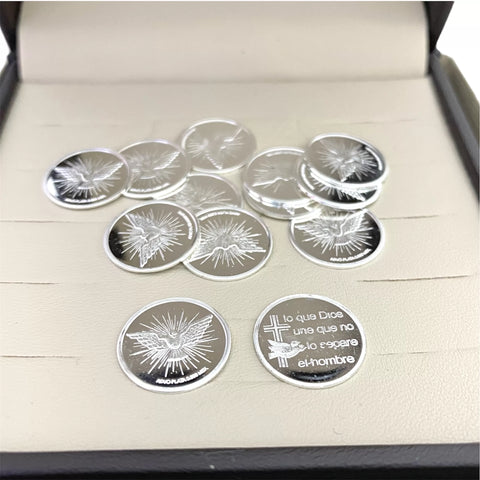 ESTUCHE 1 - ARRAS CH + CAJA - PLATA .925 - ESPIRITU SANTO