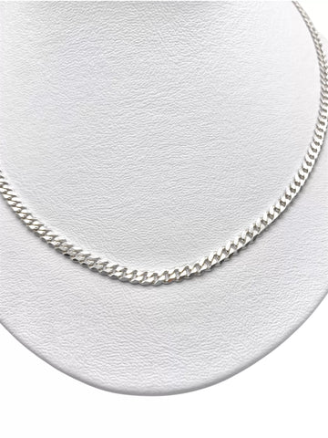 CADENA BARBADA 60 cm x 3.5 mm - PLATA .925