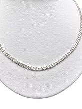 CADENA BARBADA 60 cm x 3.5 mm - PLATA .925