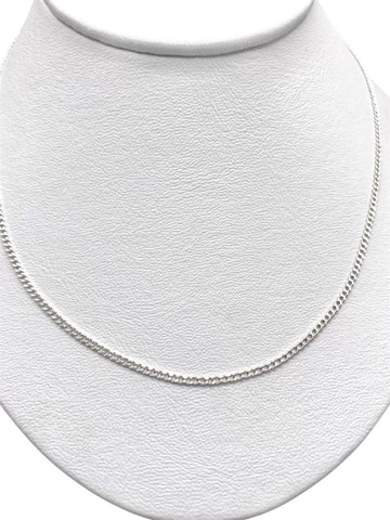 CADENA BARBADA 60 cm x 2 mm - PLATA .925