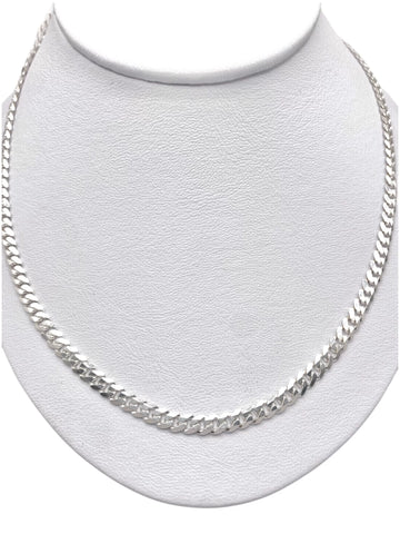 CADENA BARBADA 65 cm x 5 mm - PLATA .925