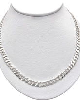 CADENA BARBADA 60 cm x 6 mm - PLATA .925