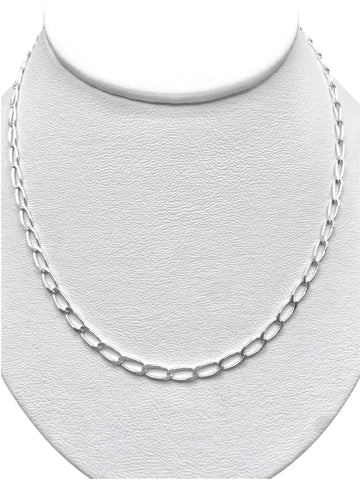 CADENA SEMILLA 55 cm x 3.5 mm - PLATA .925