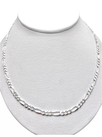 CADENA FIGARO CART 60 cm x 4 mm - PLATA .925