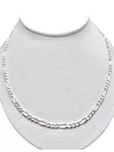 CADENA FIGARO CART 60 cm x 4 mm - PLATA .925