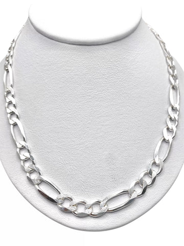CADENA FIGARO CART 65 cm x 9 mm - PLATA .925