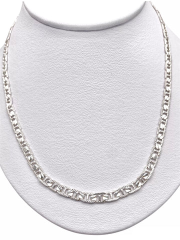 CADENA GUCHI DIAMANTADA 65 cm x 5 mm - PLATA .925