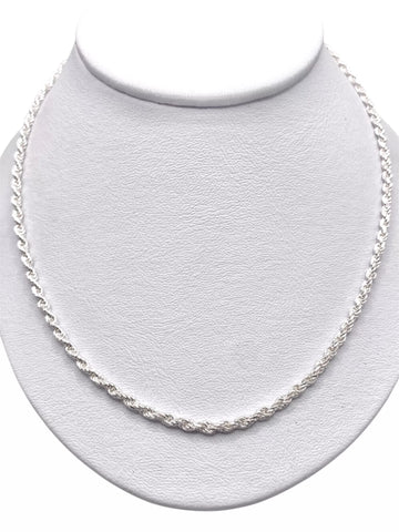 CADENA TORZAL 55 cm x 3 mm - PLATA .925