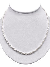 CADENA TORZAL 55 cm x 3 mm - PLATA .925