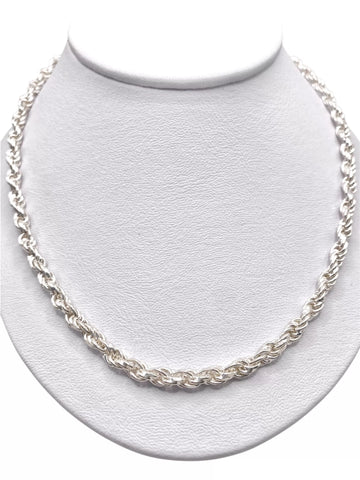 CADENA TORZAL 65 cm x 5 mm - PLATA .925