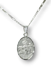 CADENA CON MEDALLA VIRGEN DESATANUDOS - MATE - PLATA .925